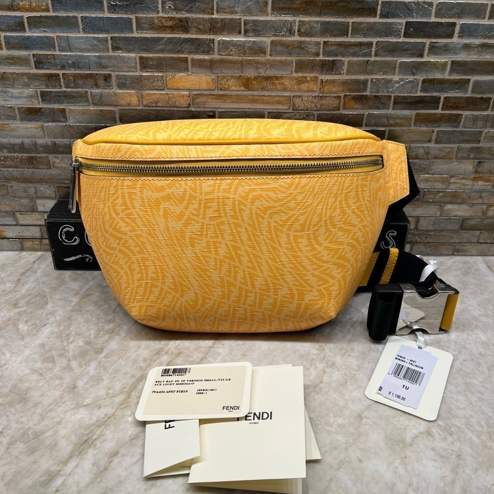 FENDI x Sarah Coleman FF Vertigo Coated Canvas Belt Bag - Picture 1 of 13